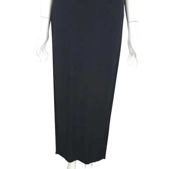HELMUT LANG Faint Dress Size P Black High Slit Jersey Cutouts Sleeveless *READ* - Picture 5 of 14